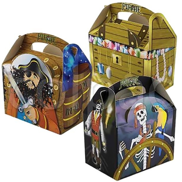 Pirate party gift box 15cm