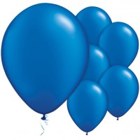 25 ballons en latex bleu saphir 28cm