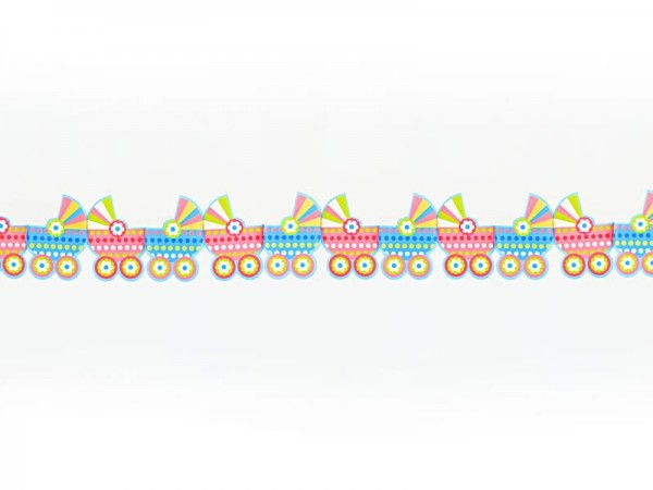 Kleurrijke kinderwagen slinger 3m2