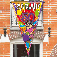 Fanion de fête Sarah 1 x 1,5 m