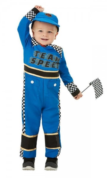 Kleiner Rennfahrer Kostüm für Kinder