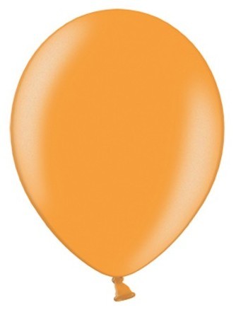100 Partystar metallic Ballons orange 23cm