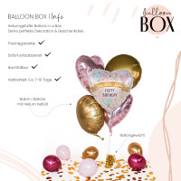 Vorschau: Heliumballon in der Box Lebe liebe lache