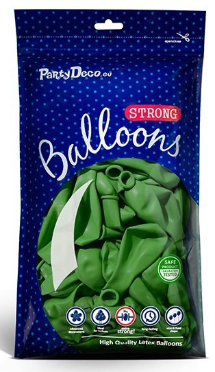 10 balonów w gwiazdki zielone jabłuszko 27cm