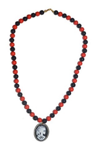 Collier de perles d'Halloween avec pendentif