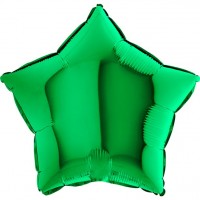 Groene Ster Ballon Glans 45cm