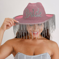 Preview: Bridal Hat Pink Cowgirl