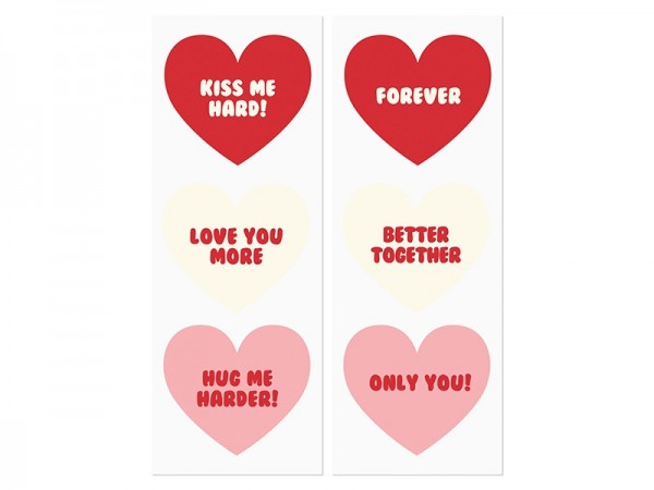 6 gift bags with love stickers 3