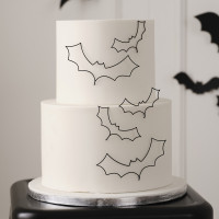 Preview: 5 bat cake decorations