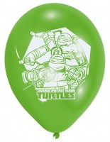Vorschau: 6er Set Ninja Turtles Luftballons 23 cm