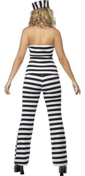 Striped prison ladies costume 3