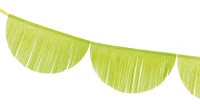 Vista previa: Guirnalda de flecos Alessia verde manzana 3m x 32cm