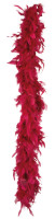 Anteprima: Boa di piume rosse bordeaux 180cm