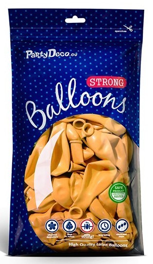 50 Partystar Luftballons gelb 30cm 2