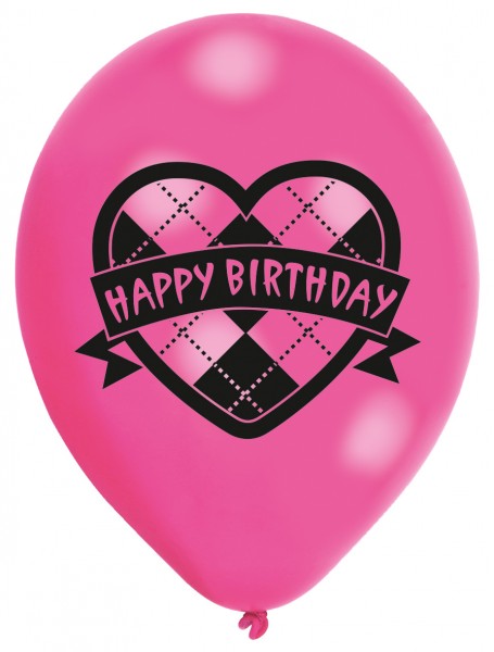 6er Luftballon Set Happy Birthday 2
