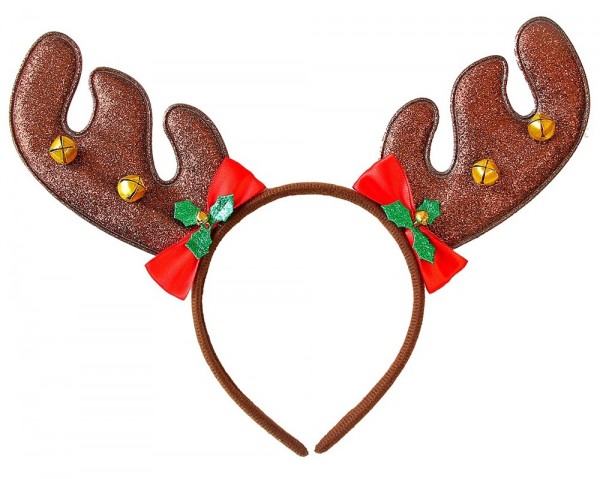 Funny reindeer headband with bells