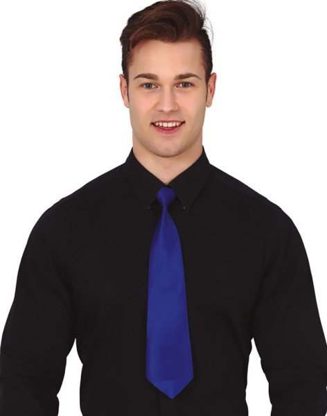 Blaue Krawatte 40cm