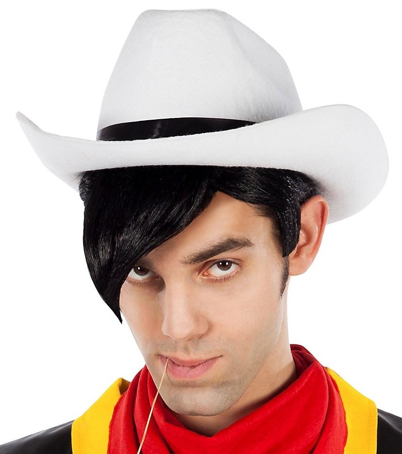vejr sammensatte Anzai Lucky Luke voksen cowboy hat | Party.dk