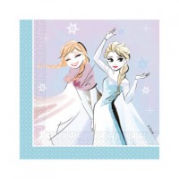 20 serviettes Princesse des neiges 33cm
