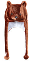 Cozy brown bear hat