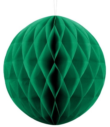 Honeycomb-kugle Lumina mørkegrøn 30cm