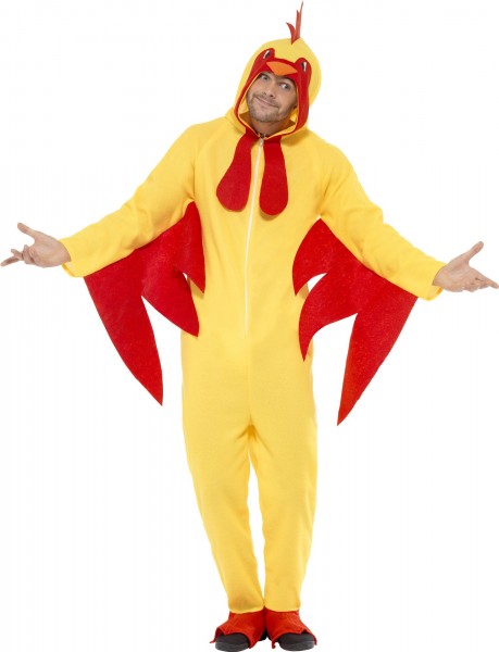 Vuxen kyckling jumpsuit kostym 6:a