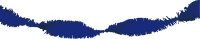 Ghirlanda con frangia blu 24m