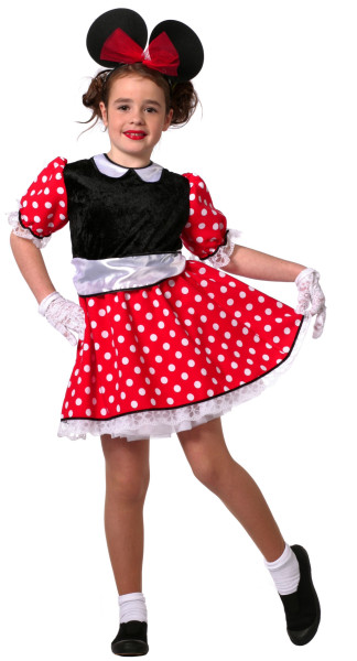 Sweet dot mouse costume for girls