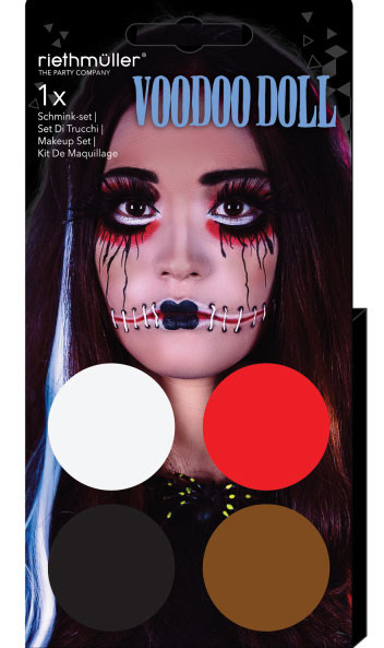 Horror doll make-up 4 colors