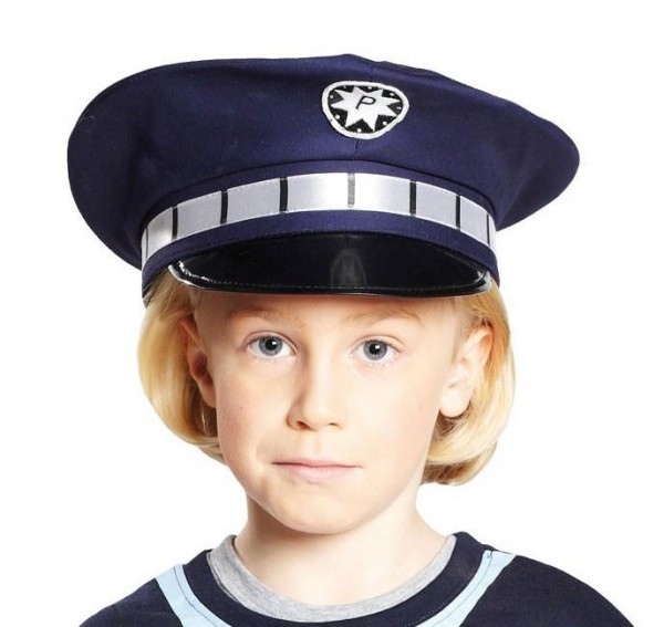 Blaue Polzeimütze Für Kinder