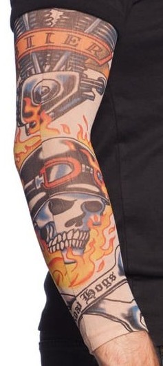 Tattoo mouw vuur en vlam 2