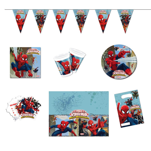 Boîte de fête Spiderman Web Warriors 50 pcs