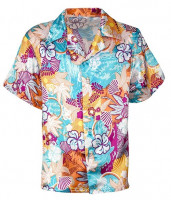 Vista previa: Camisa Hawaii turquesa para hombre