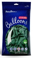 Vorschau: 10 Partystar metallic Ballons tannengrün 30cm