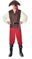 Vista previa: Disfraz del pirata Piel para hombre