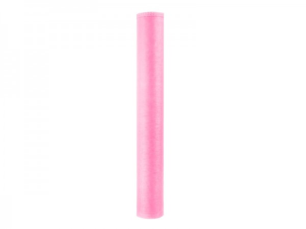 Organzstoff on roll lyserød 38 cm x 9 m 2