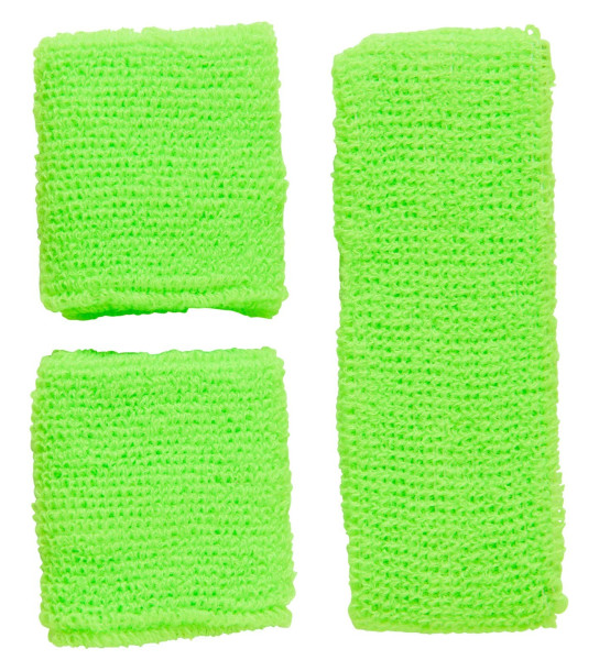 Stirnband & Schweißbänder Set in Grün 3