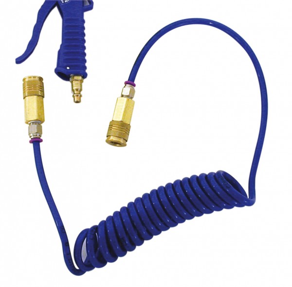 Hose for automatic switch-off with valve connection