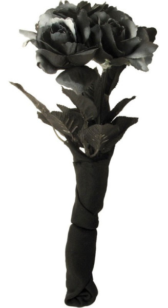 Bouquet de roses de la damnation noir