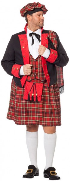 Skotsk kostym plus size herrdräkt
