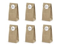 Vista previa: 6 bolsas de regalo con pegatinas de amor