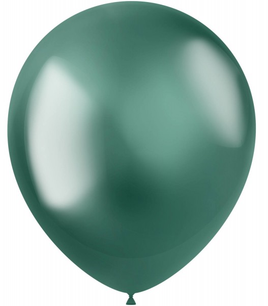 10 st Glänsande stjärnballonger gröna 33 cm