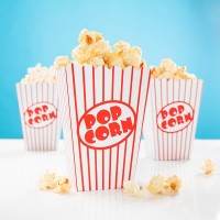Preview: 8 cinema evening popcorn snack boxes 13 x 9.5cm