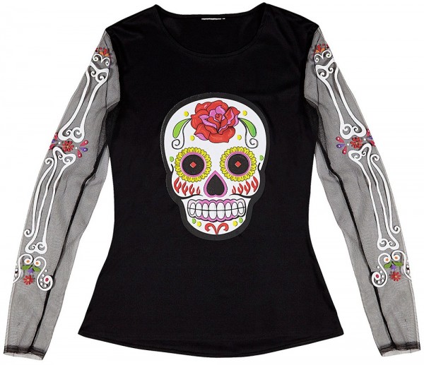 Dia De Los Muertos Calavera Shirt für Damen