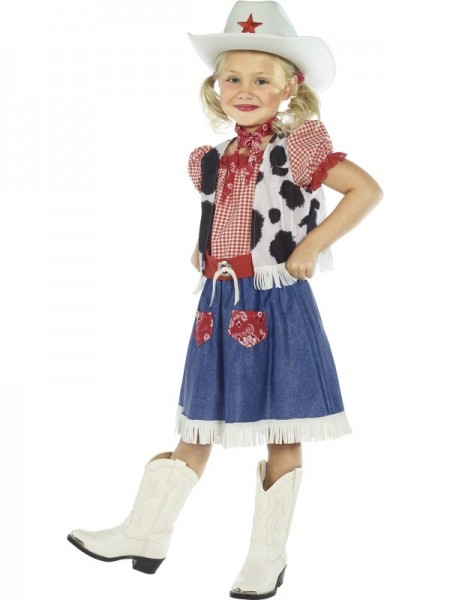 Little Wild Western Cowgirl Girl Costume