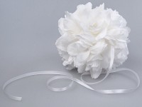Vorschau: 3 Blumenkugeln Weiß