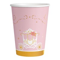 8 Princess for a Day Party Becher 250ml