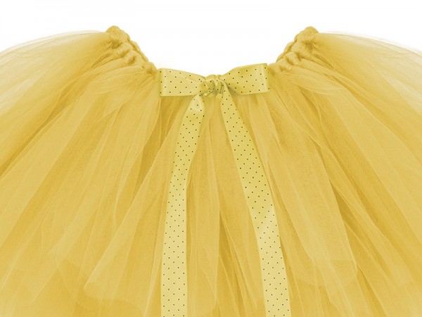 Tutu skirt with bow in honey yellow 34cm 2