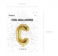 Vorschau: Folienballon C gold 35cm
