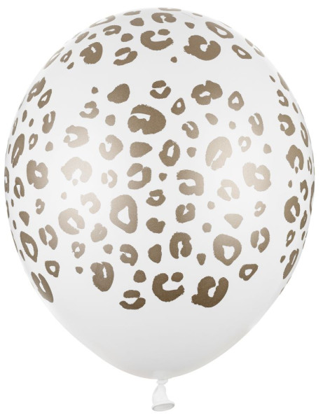 50 leopard print balloons 30cm